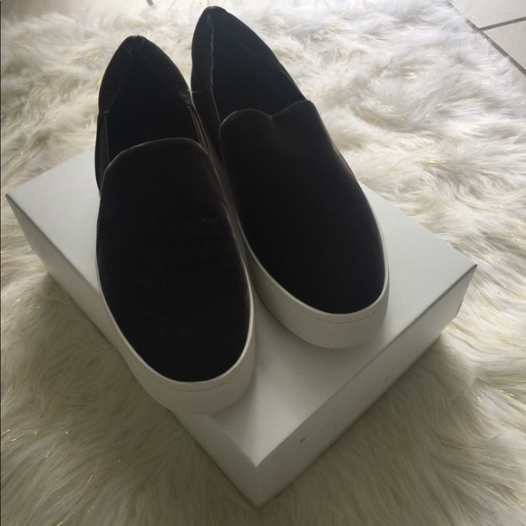 Vince Warren Velvet Slide Platform Sneakers - Picture 6 of 8